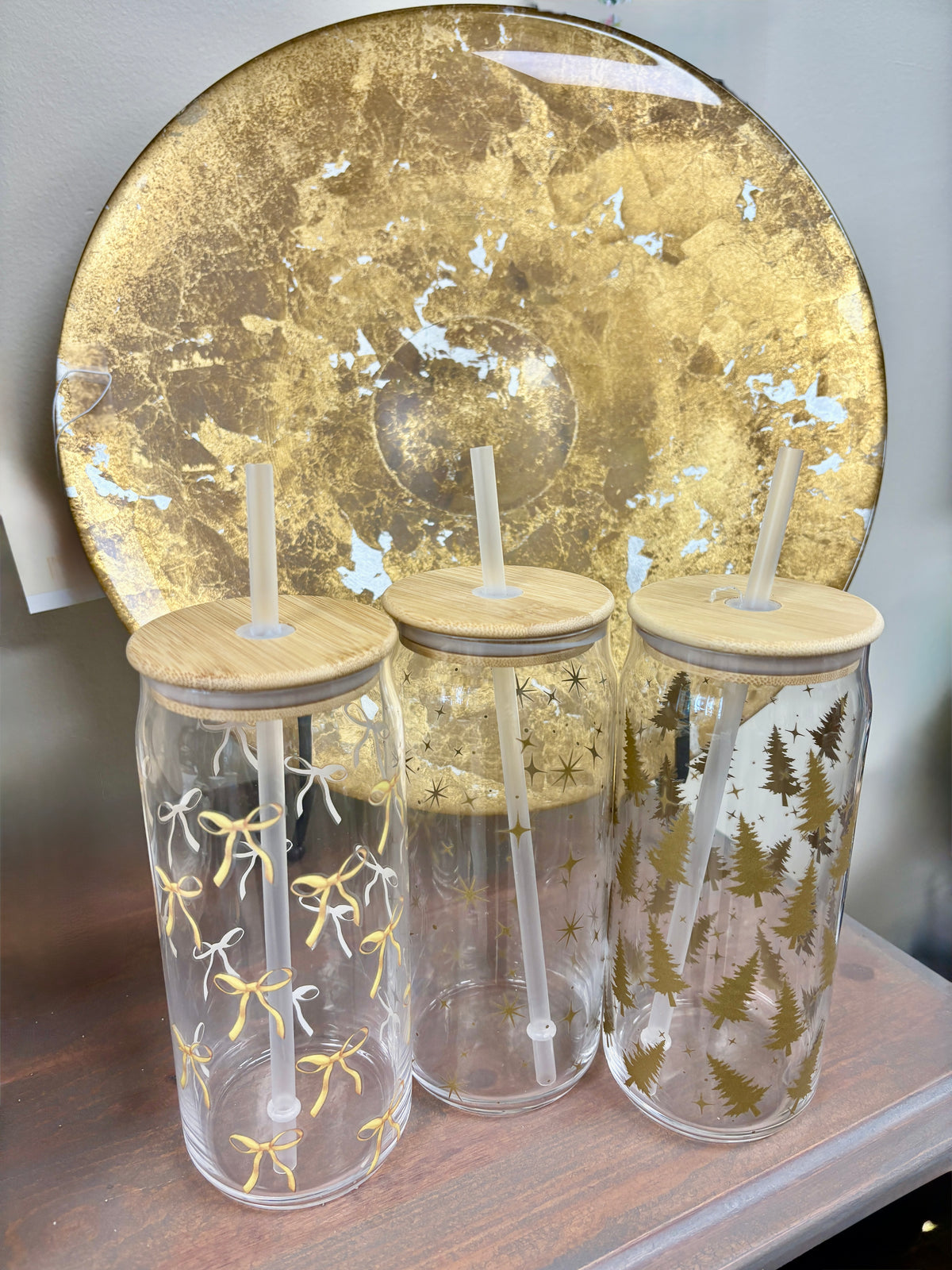 20 oz glass with lid