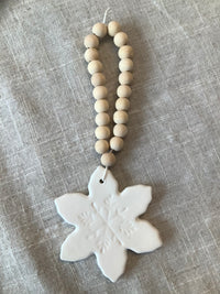 Beaded Snowflake Ornament