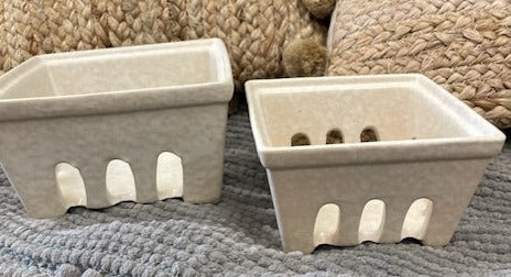 Small Ceramic Berry Basket