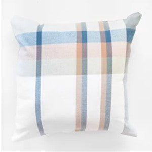 Blue/Tan Stripe Pillow