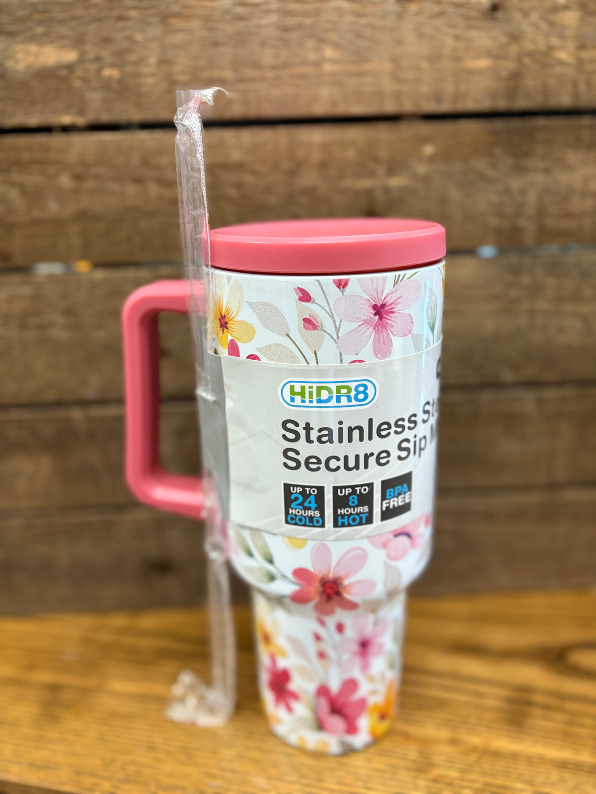 Pink Floral Tumbler