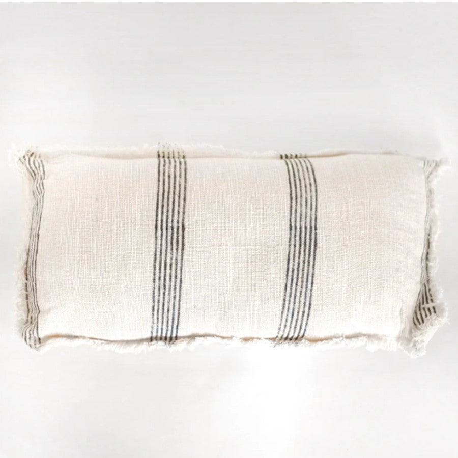 Stripe Fringe Pillow