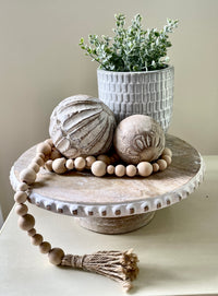 Carved Wood Ball-large