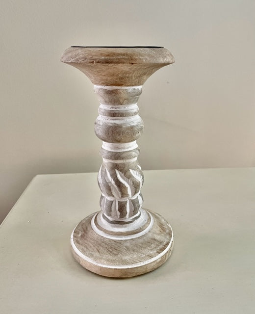 Carved Candle Holders