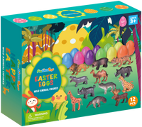 Easter Eggs Prefilled with Wild Animal Figures