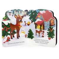 A Little Reindeer Shaped Christmas Board Book