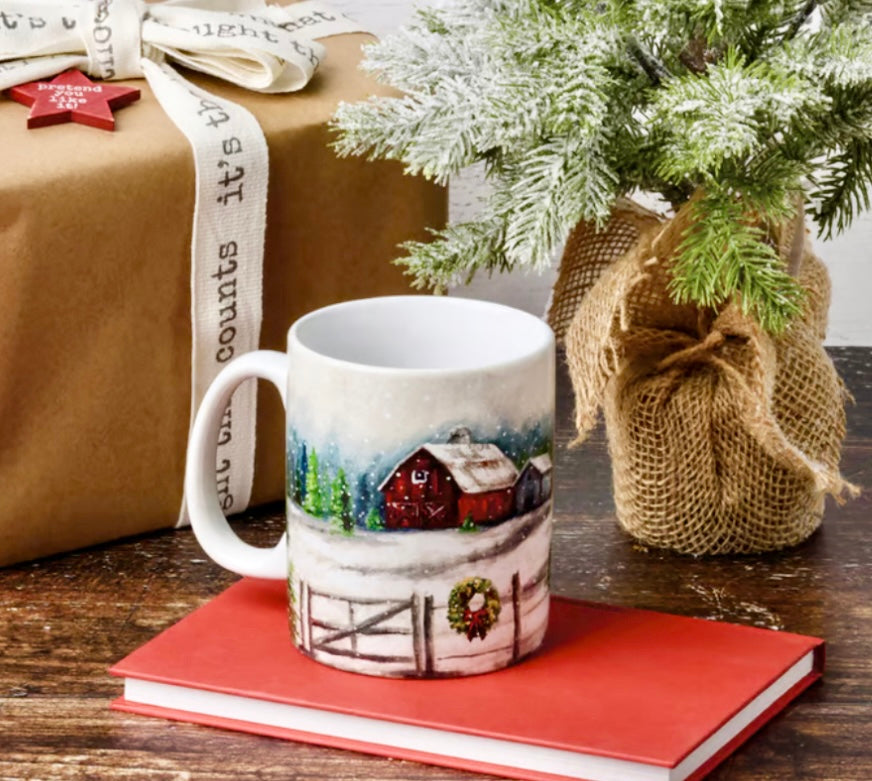Winter Farm Mug