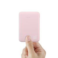Ultra-Slim & Portable 6600 mAh Power Bank—Retail Packaging: Lilac