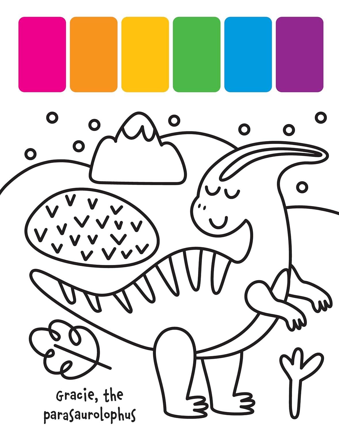 My First Painting Book: Dinosaurs - Palette on Pages