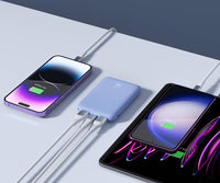 Ultra-Slim & Portable 6600 mAh Power Bank—Retail Packaging: Lilac