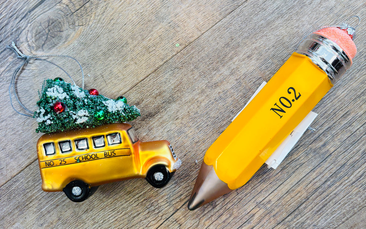 School Theme Ornaments