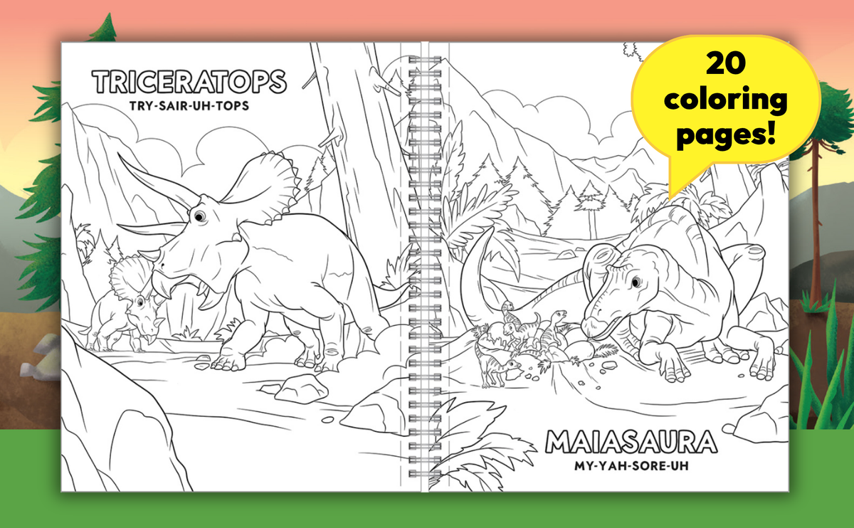 Dinosaurs Sticker & Coloring Activity Book