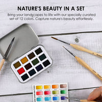 Watercolor Pocket Set of 12 - Landscape Colors