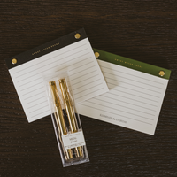 Small Green Gold Rivet Basic Notepad - Stationery