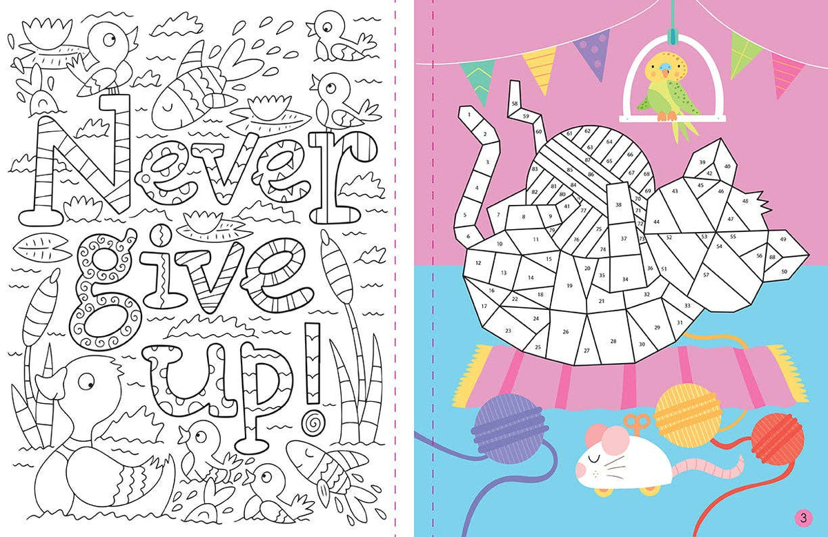Mindful Sticker By Number: Cuddly Creatures