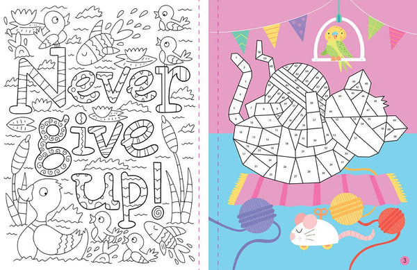 Mindful Sticker By Number: Cuddly Creatures
