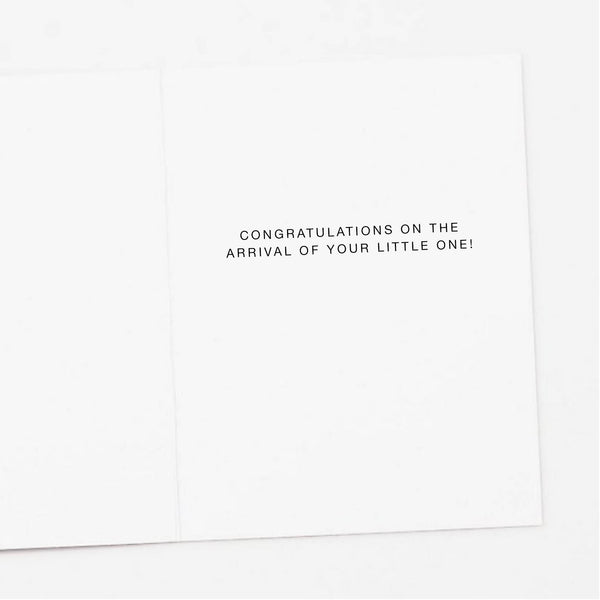 Stuffed Baby Animals New Baby Greeting Card