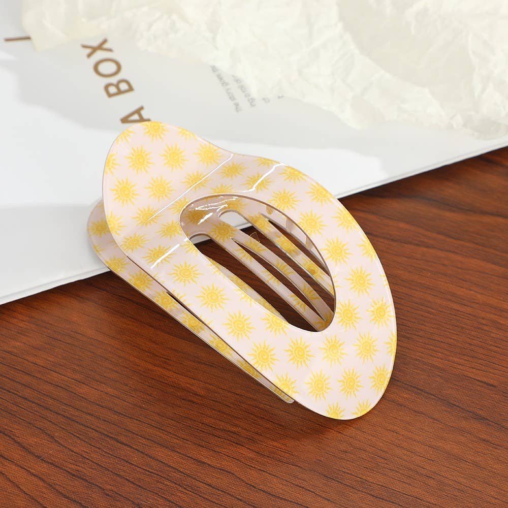 Jumbo Lay Flat Oval Hair Claw Clips Secure Styling | 40H1049