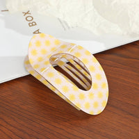Jumbo Lay Flat Oval Hair Claw Clips Secure Styling | 40H1049