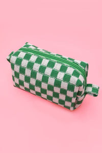 CHECKER MAKEUP COSMETIC POUCH BAG | 40P522