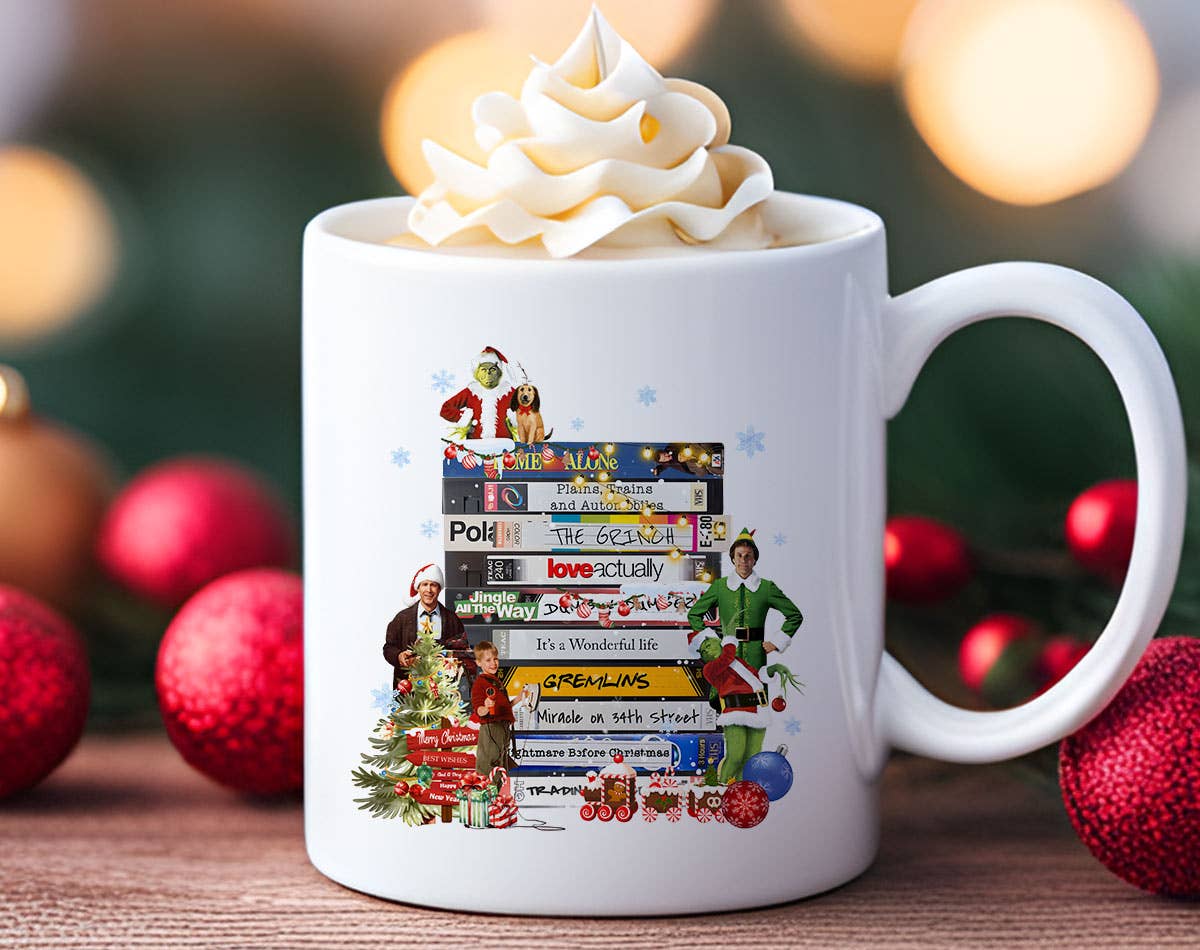 Christmas Movies VHS Tapes - Elf Clark Coffee Mug
