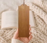 Wood Bookmark Books With Flowers