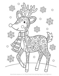 Notebook Doodles Christmas - Holiday Coloring Book