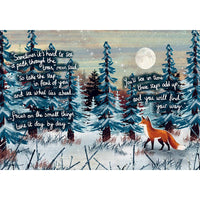 Fox Under the Moon