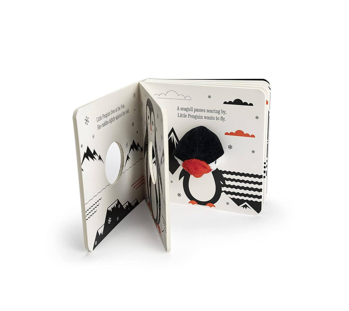 Little Penguin Finger Puppet Board Book w/High Contrast Art