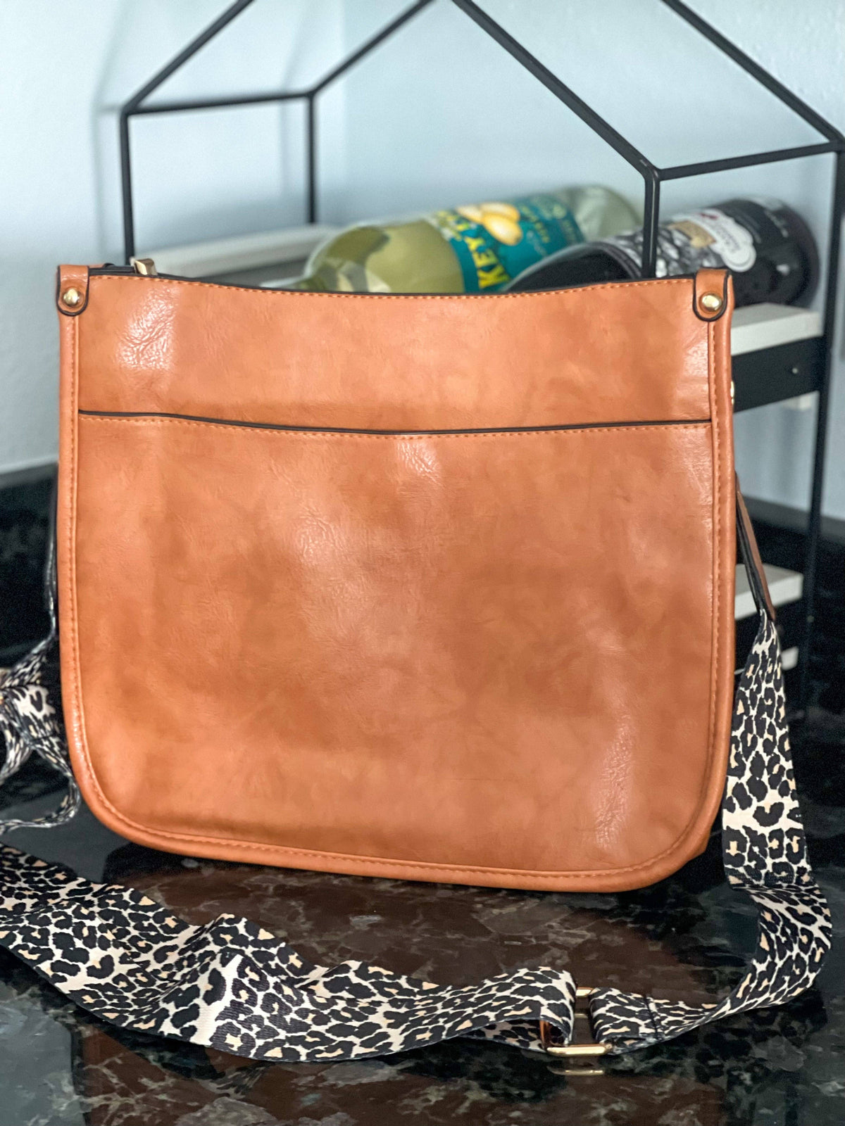 Large Crossbody Purse "Camel"