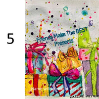 Personalized Holiday Print in a notecard