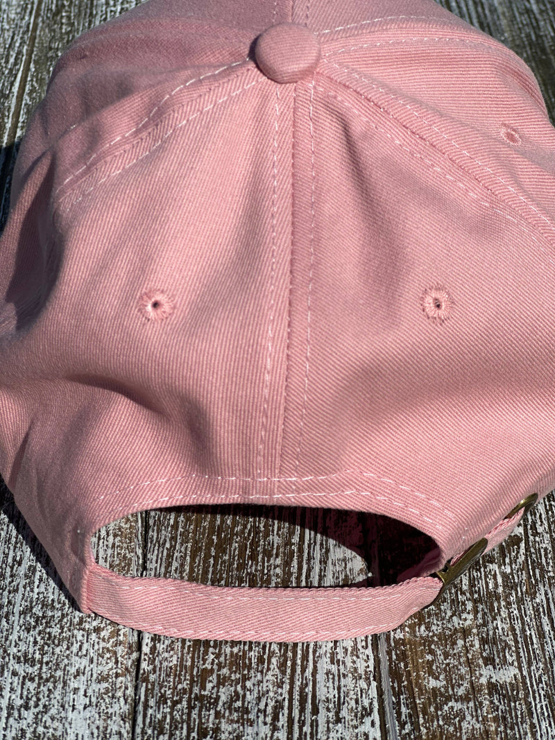 "You Make Me Smile" Pink Baseball Hat