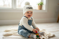 Infant Eagle Patch Knit Beanie