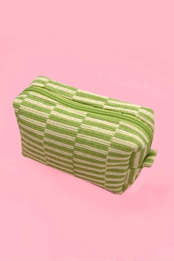 CHECKER MAKEUP COSMETIC POUCH BAG | 40P522