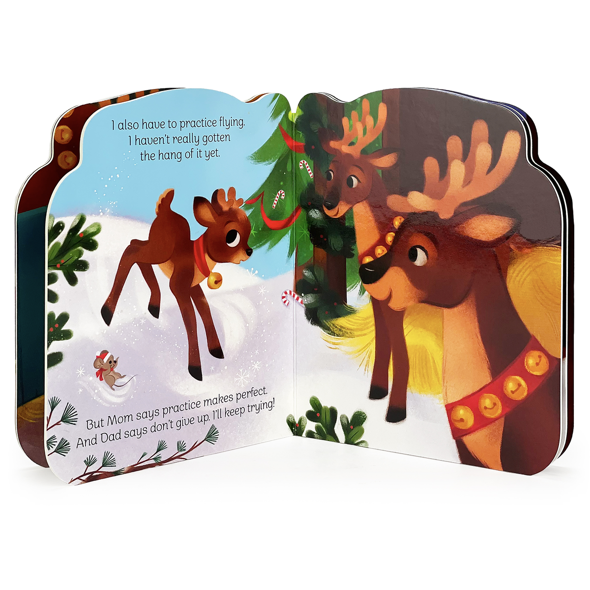 A Little Reindeer Shaped Christmas Board Book