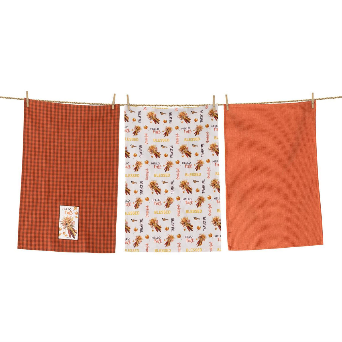 Hello Fall Tea Towel Set