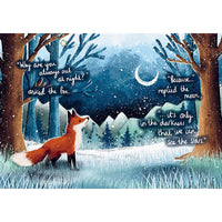 Fox Under the Moon