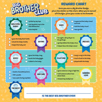 Welcome to the Big Brother Club with Reward Chart & Stickers
