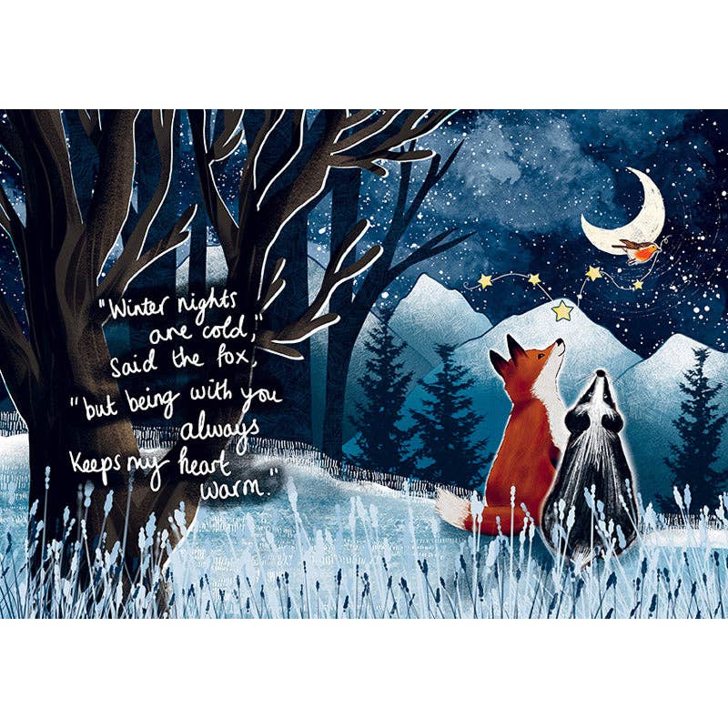 Fox Under the Moon