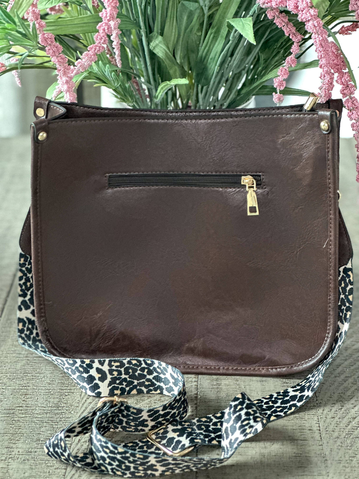 Large Crossbody Purse "Coffee"