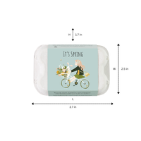 Egg Carton “Hello Spring” – 6 Wildflower Seed Bombs Gift