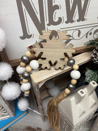 Farmhouse Beads with Snowflake