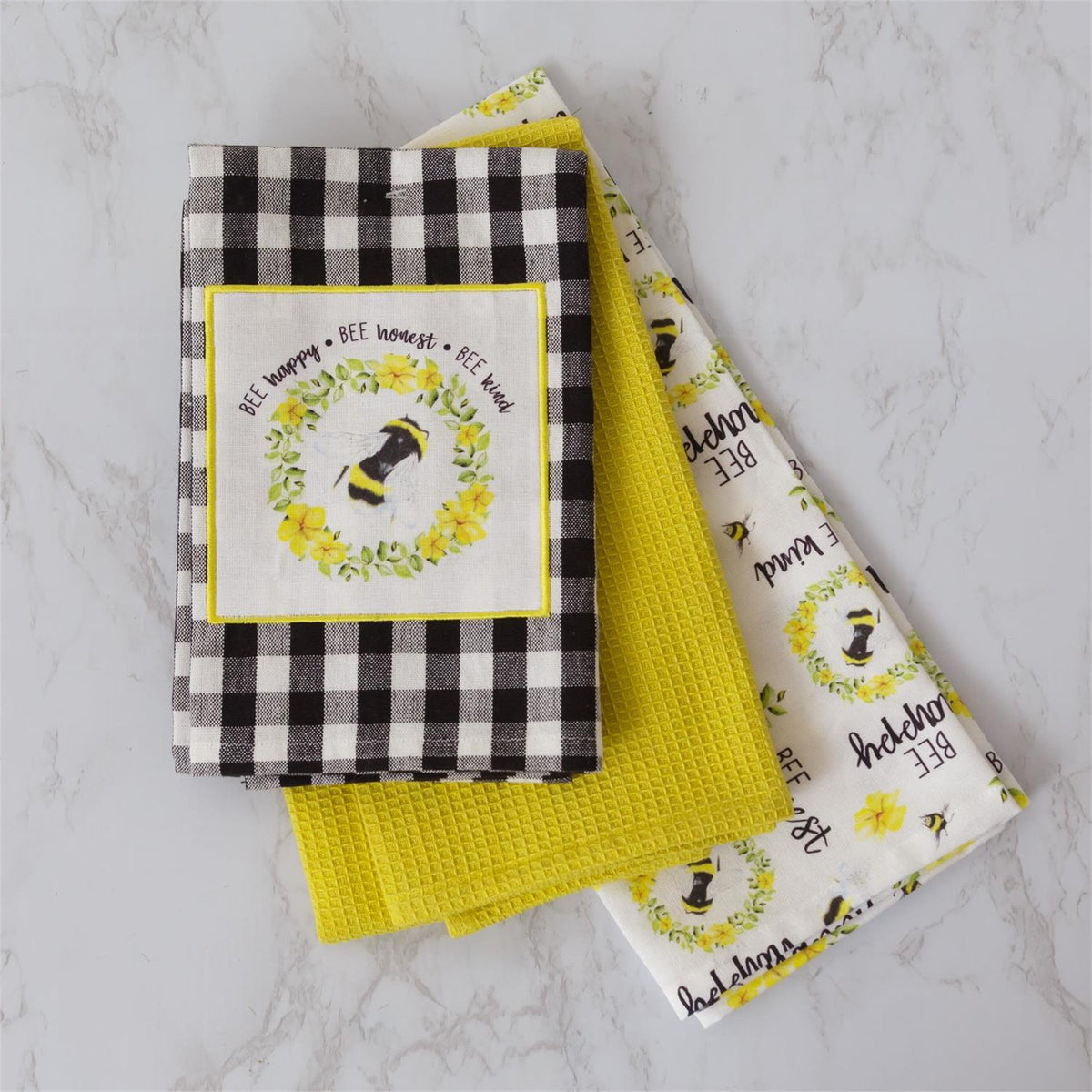 Bee Tea Towels-Set of 3