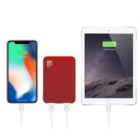 Ultra-Slim & Portable 6600 mAh Power Bank—Retail Packaging: Lilac
