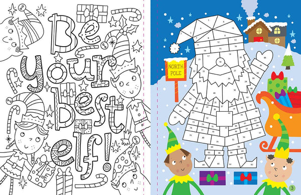 Mindful Sticker By Number: Christmas