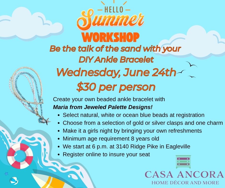 Summer Ankle Bracelet Workshop