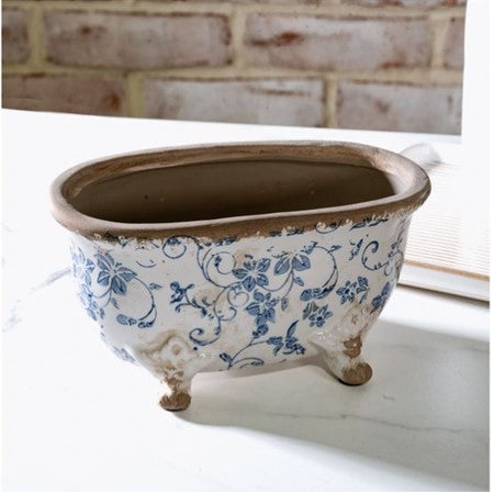 Blue Heirloom Bathtub
