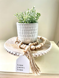 Basket Weave Ceramic Pot - 2 sizes