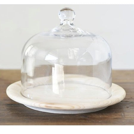 Cloche on Wood Round
