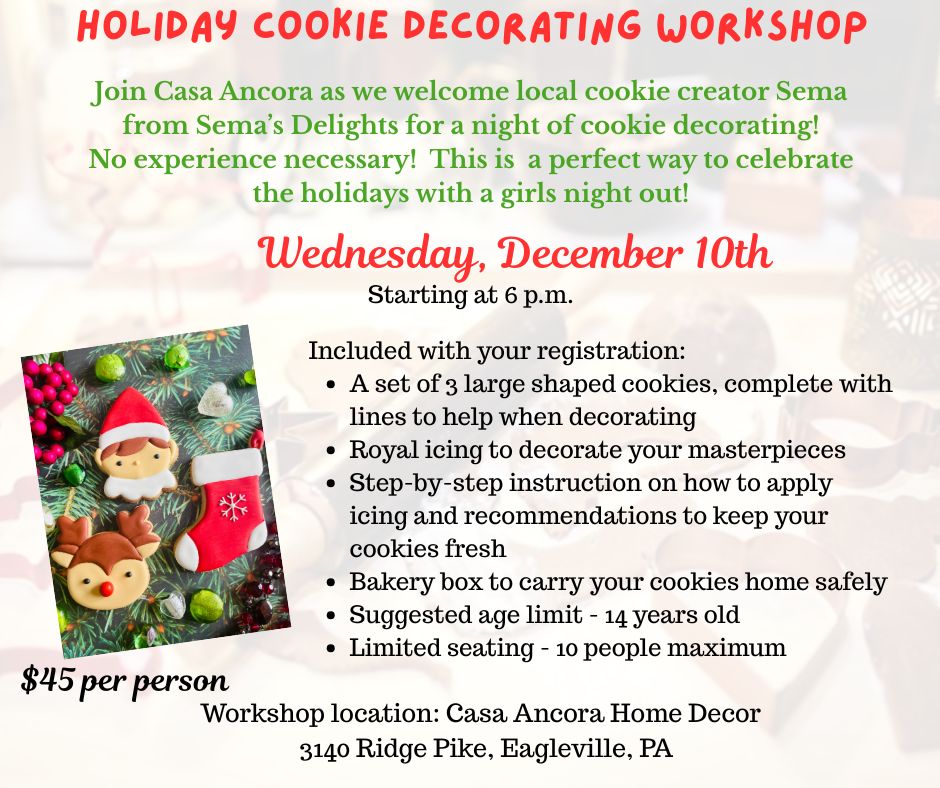 Holiday Cookie Decorating Workshop